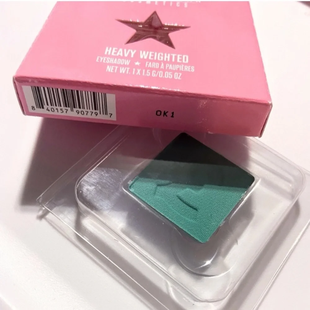 Jeffree Star Cosmetics HEAVY WEIGHTED Artistry Eyeshadow Single Turquoise Makeup